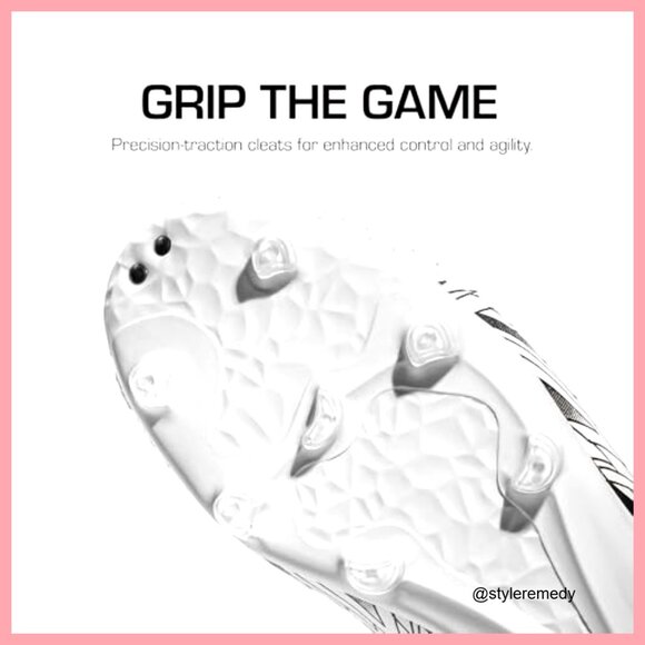 Firm Ground Soccer Cleats with Faux Leather Upper main image 6